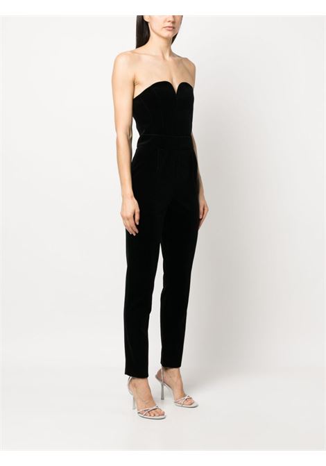 Black Jealousy strapless velvet jumpsuit - women BLAZÉ MILANO | JUP01ESSE0640001